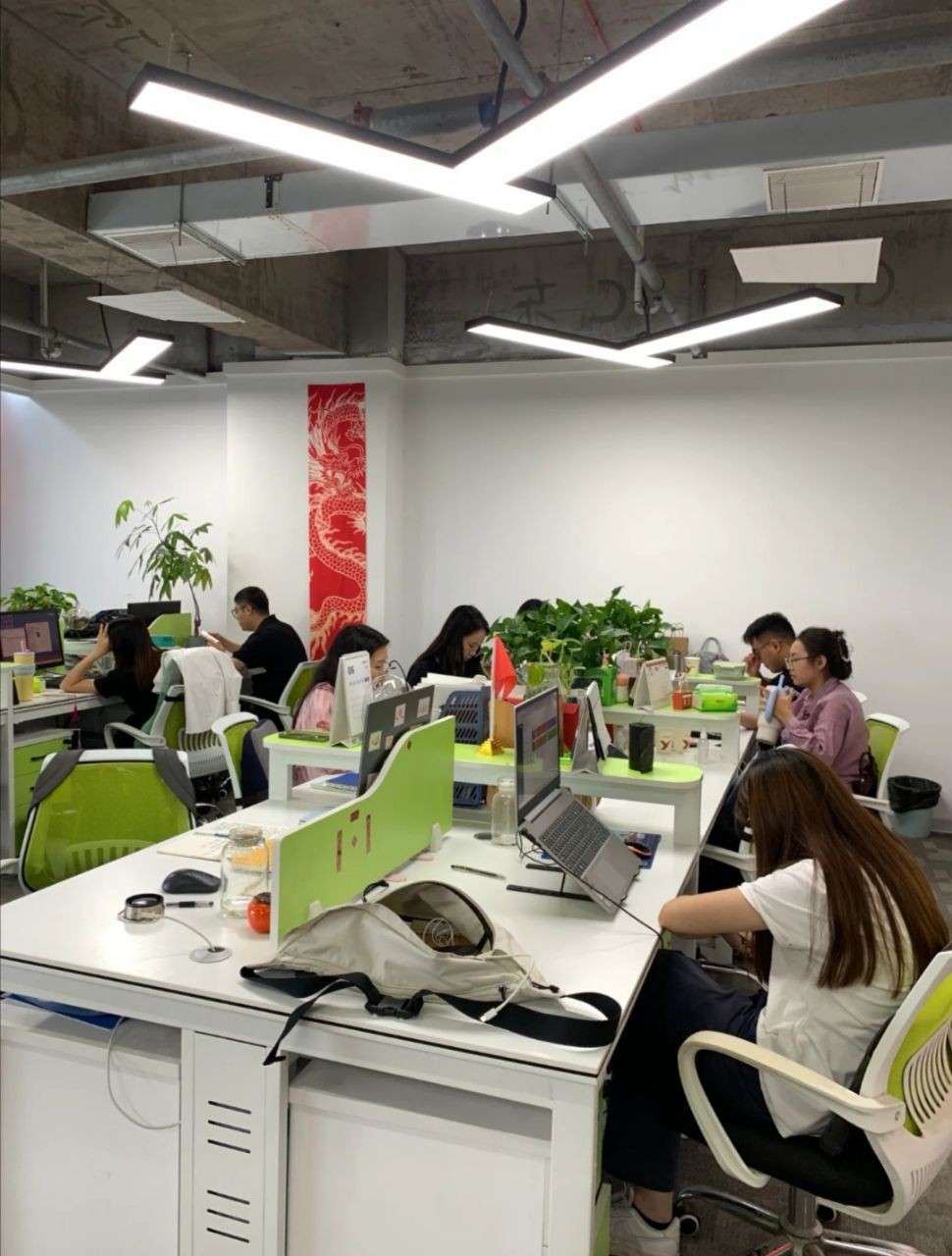 公司办公场景干净整洁，团